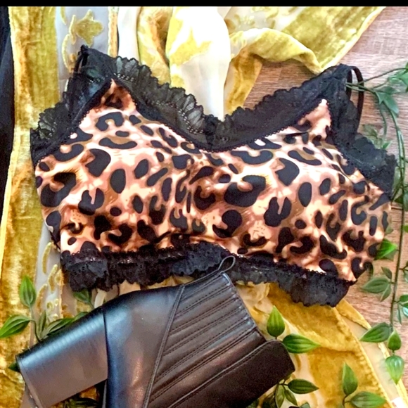 LEOPARD LACE BRALETTE S/M - Picture 3 of 4